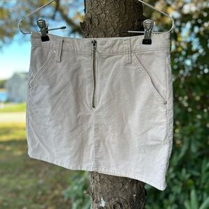 Sky and Sparrow Cream Mini Skirt